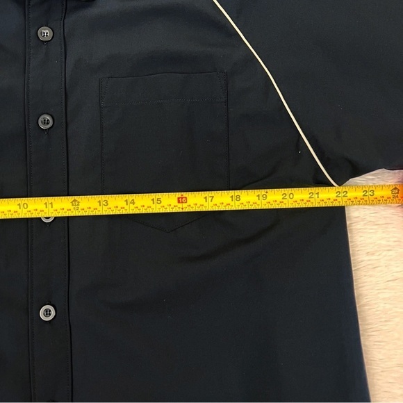 Trek Button Up Nylon Black Shirt Size M - Picture 7 of 9